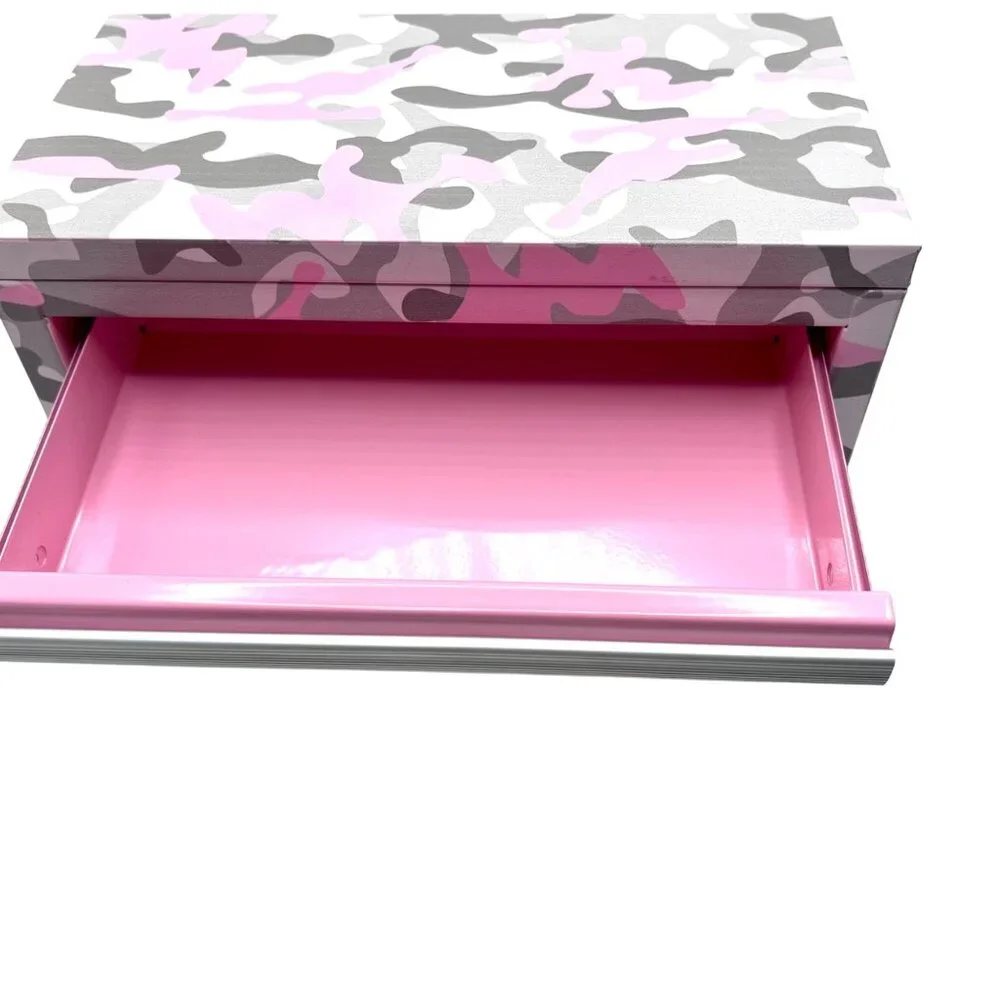 Kobalt Mini Pink Camo 2-Drawer Tool Box NEW Crafts Grooming CUTE